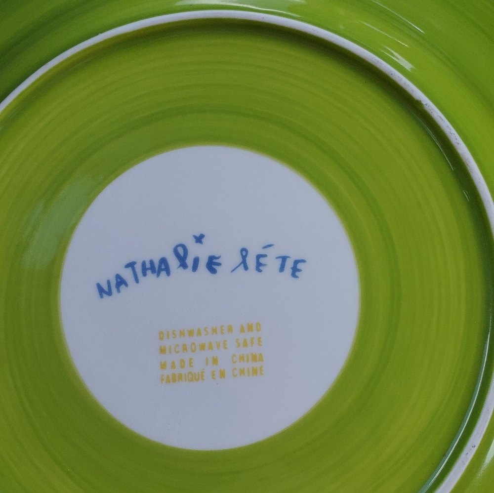 Anthropologie Natalie Lete' Francophile Plate